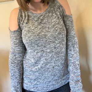 Cold Shoulder Fleece Top